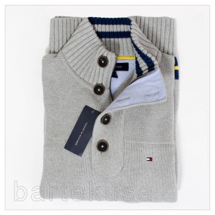 TOMMY HILFIGER SWETER MESKI NA ZAMEK_HALF ZIP